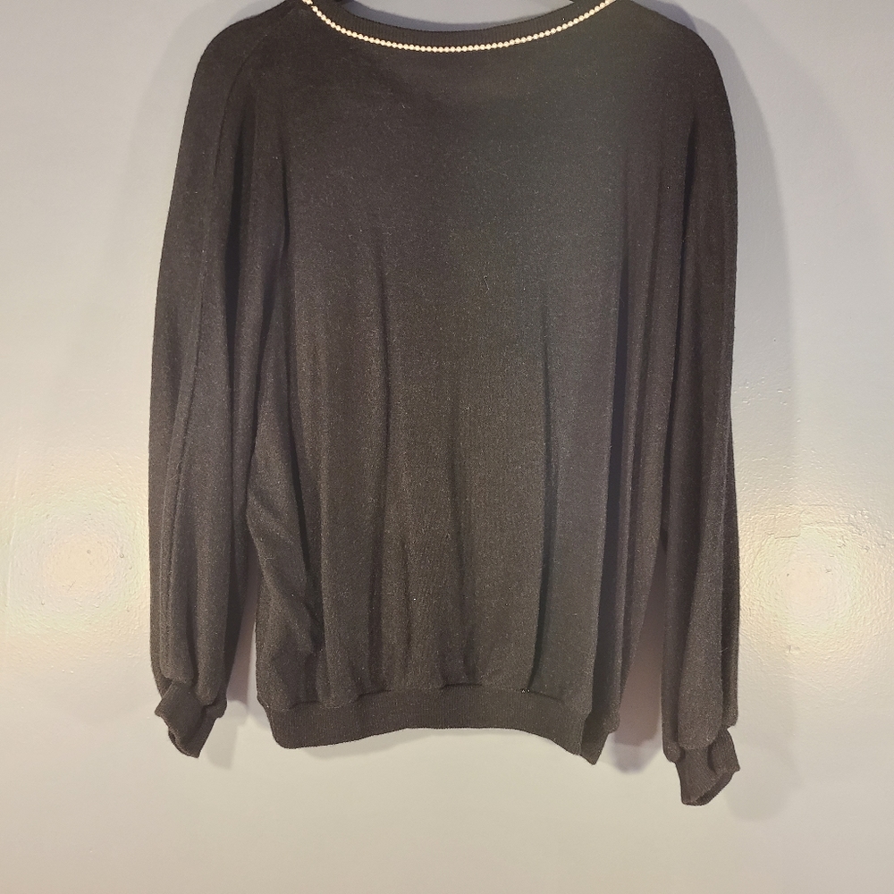 Shaker Sport vintage sweater with faux pearls - Picture 4 of 4